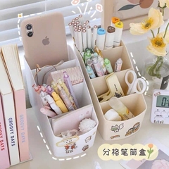 Khay Nhựa 4 Ngăn Đựng Đồ Đa Năng Hoạt Hình 9107