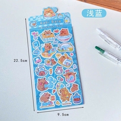 Sticker Capybara Hologram 9.5*22.5cm 13647