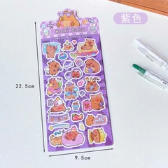 Sticker Capybara Hologram 9.5*22.5cm 13647