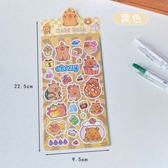 Sticker Capybara Hologram 9.5*22.5cm 13647