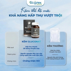 [2 HỘP TẶNG 1 HỘP] Kẽm Gluconat + Vitamin - Viên Uống Bổ Sung Kẽm Và Vitamin - Hộp 60 Viên
