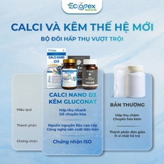 [Canxi + Kẽm] Cao - Khỏe - Đẹp. Hỗ Trợ Tăng Chiều Cao, Giảm Tình Trạng Dầu Mụn, Tăng Cường Sức Khỏe
