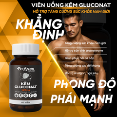 Kẽm Gluconat Tăng Cường Sức Khỏe Nam Giới - Hộp 60 Viên