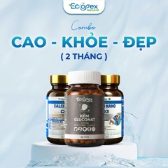 [Canxi + Kẽm] Cao - Khỏe - Đẹp. Hỗ Trợ Tăng Chiều Cao, Giảm Tình Trạng Dầu Mụn, Tăng Cường Sức Khỏe