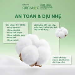 Khăn Ướt Emalia 100 tờ cao cấp, Không paranben, Không Cồn, Không Mùi, An Toàn Cho Da