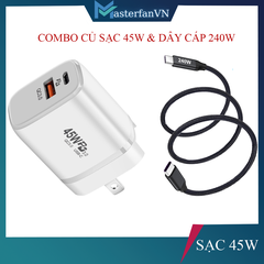 Củ sạc 45W chuẩn PD 2 cổng