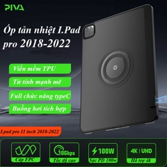 Ốp lưng tản nhiệt iPad Pro 2018 đến Pro 2024 kết hợp Jack TypeC bảo vệ máy Ốp lưng Piva PW24 chính hãng PIVA