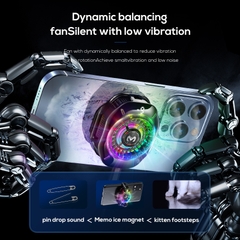 MEMO CX10 Pro AI | Quạt tản nhiệt sò lạnh cho điện thoại dạng kẹp, có hiển thị nhiệt độ