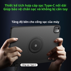 Ốp lưng tản nhiệt iPad Pro 2018 đến Pro 2024 kết hợp Jack TypeC bảo vệ máy Ốp lưng Piva PW24 chính hãng PIVA