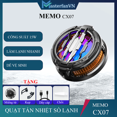 MEMO CX07 | Quạt tản nhiệt điện thoại sò lạnh thế hệ mới làm lạnh đóng băng hỗ trợ tăng fps gaming liên quân PUBG FF