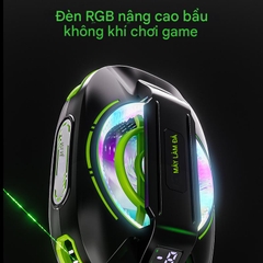 Quạt tản nhiệt sò lạnh dùng pin JS85 lên tới 3000mah làm lạnh cực nhanh có thể đóng đá giảm Fps chơi pubg