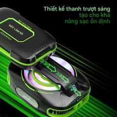 Quạt tản nhiệt sò lạnh dùng pin JS85 lên tới 3000mah làm lạnh cực nhanh có thể đóng đá giảm Fps chơi pubg