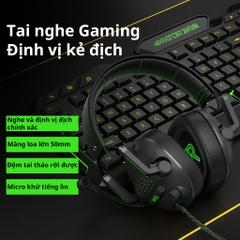 Tai Nghe Gaming Chụp Tai Piva A100 Tai nghe chuyên Game có Micro khử tiếng ồn, đệm tai nam châm dễ dàng tháo lắp