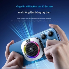 Quạt tản nhiệt cho điện thoại sò lạnh Kiri Th16 Pro AI cao cấp, làm lạnh nhanh sò kích thước lớn