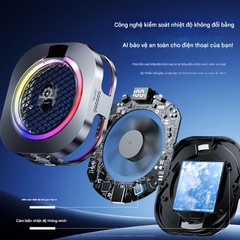 Sò Lạnh Tản Nhiệt Kiri TH16 Pro AI 24W – Quạt Làm Mát Điện Thoại RGB, 4 Chế Độ, AI Tự Động, Bảo Hành 3 Tháng 1 Đổi 1