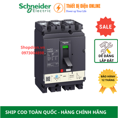 LV510305 Schneider MCCB 3P 63A 25KA CVS100B Easypact Aptomat cầu dao tự động