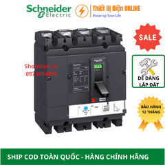 LV510344 Schneider MCCB 4P 50A 36KA CVS100F Easypact Aptomat cầu dao tự động
