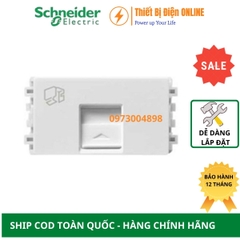 8431SRJ6V_WE_G19 Schneider Ổ cắm mạng Lan RJ45 cat6 Zencelo A màu trắng