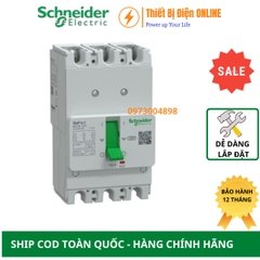 Copy of Schneider G12T3F100 MCCB 3P 100A 10kA Gopact 125T Aptomat Cầu dao tự động