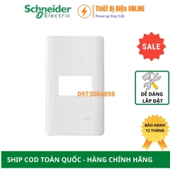 A8401S_WE_G19 Schneider Mặt 1 thiết bị Zencelo A màu trắng
