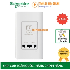 A84727_WE Schneider Ổ cắm dao cạo râu Zencelo A màu trắng