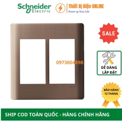 A84T02L_SZ_G19 Schneider Mặt 6 thiết bị Zencelo A màu đồng