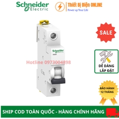 A9K27132 Schneider MCB 1P 32A 6KA Acti9 IK60N Aptomat Cầu dao tự động