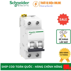 A9K27232 Schneider MCB 2P 32A 6KA Acti9 IK60N Aptomat Cầu dao tự động