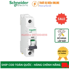 A9F84110 Schneider MCB 1P 10A 10KA Acti9 IC60H Aptomat Cầu dao tự động