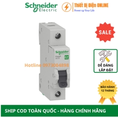 Aptomat Cầu dao tự đông MCB 1P 63A 4.5KA Schneider EZ9F34163 Easy9