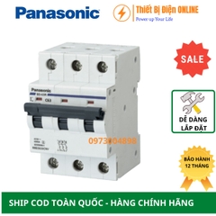 Aptomat MCB 3P 20A 6kA Panasonic BBD3203CNV cầu dao tự động