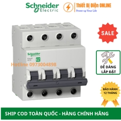Aptomat Cầu dao tự đông MCB 4P 40A 4.5KA Schneider EZ9F34440 Easy9