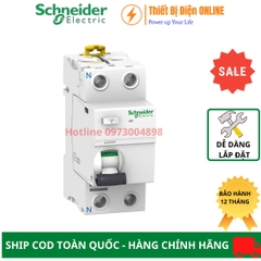 Aptomat chống giật RCCB 2P 25A 30mA Schneider A9R71225 Acti 9 iID