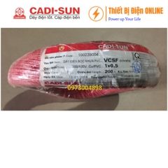 Cadisun VCSF 1x0.5mm2 Cu/PVC Dây đơn mềm