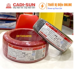 Cadisun VCSF 1x1.5mm2 Cu/PVC Dây đơn mềm