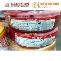 Cadisun VCSF 1x10mm2 Cu/PVC Dây đơn mềm