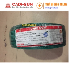 Cadisun VCSF 1x4mm2 Cu/PVC Dây đơn mềm