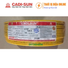 Cadisun VCSF 1x6mm2 Cu/PVC Dây đơn mềm