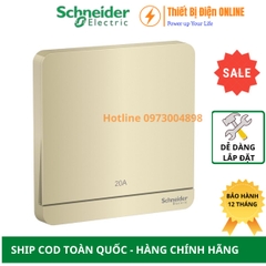 Công tắc bình nóng lạnh 2 cực 20A Schneider E8331D20N_WG_G19 AvatarON màu vàng