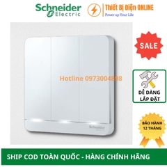 Công tắc ba 1 chiều Schneider E8333L1LED_WE_G19 AvatarON màu trắng