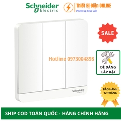 Công tắc ba 2 chiều Schneider E8333L2LED_WE_G19 AvatarON màu trắng