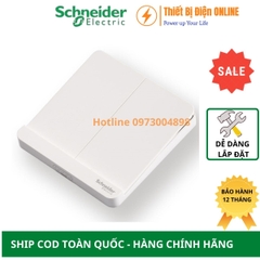 Công tắc đôi 1 chiều Schneider E8332L1LED_WE_G19 AvatarON màu trắng