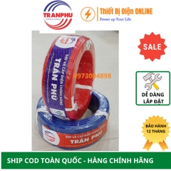 Dây đơn mềm Cu/Pvc  1x6 mm2 Trần Phú Vcm