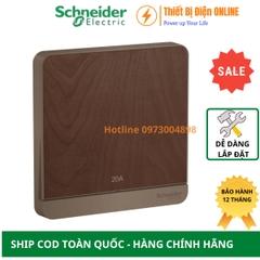 E8331D20N_WD_G19 Schneider công tắc bình nóng lạnh 2 cực 20A AvatarON màu gỗ