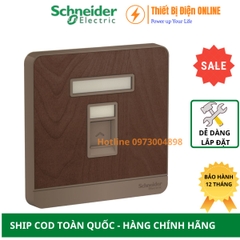 E8331RJS5_WD_G19 Schneider ổ cắm mạng Lan cat5e AvatarON màu gỗ