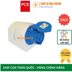 F123-6 PCE Ổ cắm công nghiệp gắn nổi 3P 32A IP44
