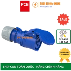 F223-6 PCE Ổ Cắm công nghiệp nối di động 3P 32A IP44