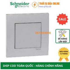 KB30_AS Schneider Mặt che trơn Vivace màu xám bạc
