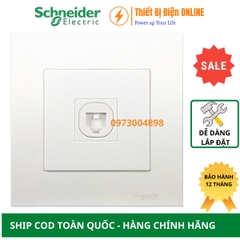 KB31TS_WE Schneider Ổ cắm điện thoại Vivace màu trắng Telephone outlet