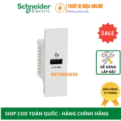 M3T_USB_WE Schneider Ổ cắm sạc USB type A 2.1A AvatarON A size S